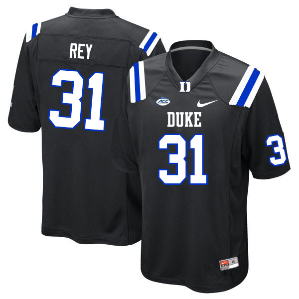Men #31 Vincent Rey Duke Blue Devils College Football Jerseys Sale-Black